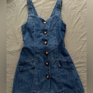 Denim Mini Dress.This Dress is really short not for tall girls.